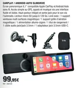 Autobacs Slimdrive carplay / android auto offre