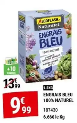 Gamm vert ALGOFLASH ENGRAIS BLEU offre