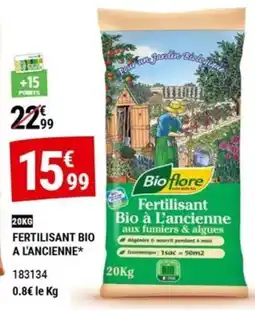 Gamm vert Bioflore Fertilisant Bio à L'ancienne offre