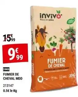 Gamm vert invivo FUMIER DE CHEVAL offre
