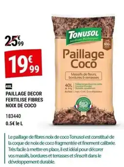 Gamm vert TONUSOL Paillage Coco offre