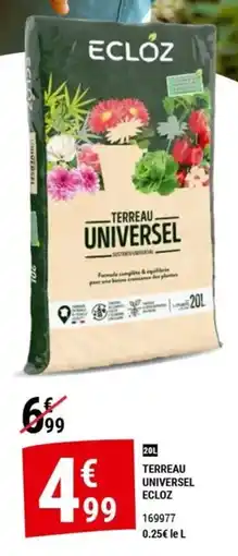 Gamm vert ECLOZ TERREAU UNIVERSEL offre