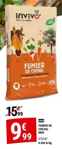 Gamm vert invivo Fumier de cheval offre