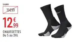 Intersport Nike Chaussettes offre