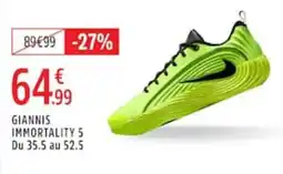Intersport GIANNIS IMMORTALITY 5 offre