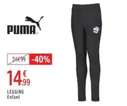 Intersport PUMA LEGGING Enfant offre