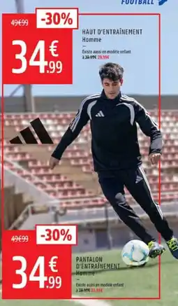 Intersport Adidas Haut d'entraînement Homme offre