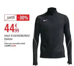 Intersport Nike Haut d'entraînement Homme offre