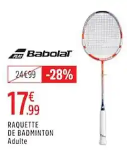 Intersport Babolat RAQUETTE DE BADMINTON offre