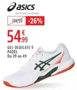 Intersport ASICS GEL-DEDICATE 9 PADEL offre
