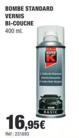 Autobacs AUTO K BOMBE STANDARD VERNIS BI-COUCHE offre