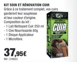 Autobacs GS Kit soin & rénovation cuir offre