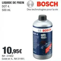 Autobacs BOSCH LIQUIDE DE FREIN DOT 4 offre