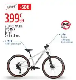 Intersport EVO MAX Vélo Complète Enfant offre