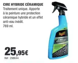 Autobacs Meguiar's Cire hybride céramique offre