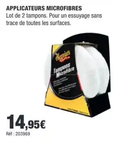 Autobacs Meguiar's Tampons Microfibre offre