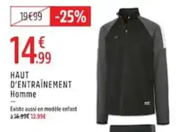 Intersport HAUT D'ENTRAÎNEMENT Homme offre