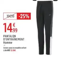 Intersport PANTALON D'ENTRAÎNEMENT Homme offre