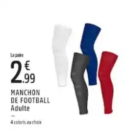 Intersport MANCHON DE FOOTBALL Adulte offre