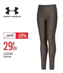 Intersport UNDER ARMOUR LEGGING Femme offre