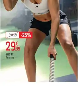 Intersport Adidas SHORT Femme offre