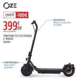 Intersport OZE TROTTINETTE ÉLECTRIQUE E-MOOVE Adulte offre