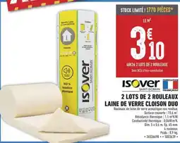 Brico Cash Isover Laine de verre cloison duo offre