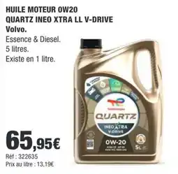 Autobacs QUARTZ HUILE MOTEUR offre