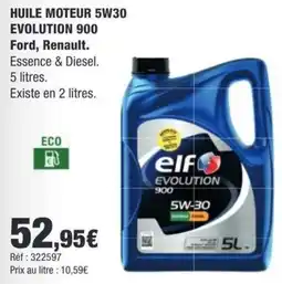 Autobacs elf HUILE MOTEUR 5W30 offre