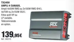 Autobacs MIX AUDIO TX2450 offre