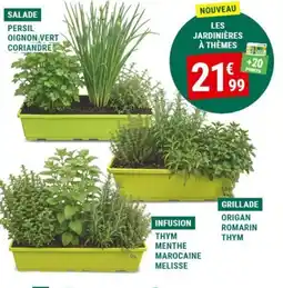 Gamm vert Les jardinières à thèmes offre
