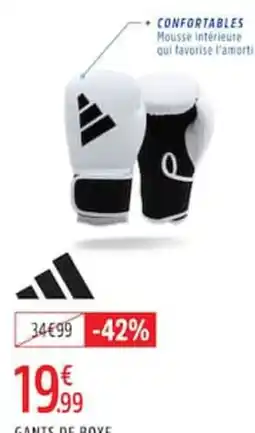 Intersport Adidas Gants de boxe offre