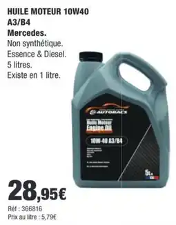 Autobacs AUTOBACS Huile Moteur offre
