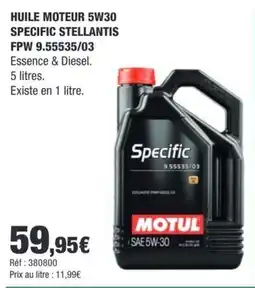 Autobacs MOTUL Huile moteur 5W30 offre