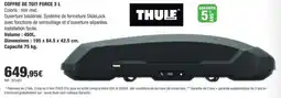 Autobacs THULE COFFRE DE TOIT FORCE 3 L offre