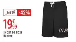 Intersport UFC Short de boxe Homme offre