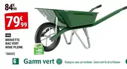 Gamm vert Gamm vert Brouette bac vert roue pleine offre