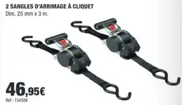 Autobacs SANGLES D'ARRIMAGE À CLIQUET offre
