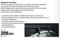Autobacs Furka BARRES DE TOIT offre