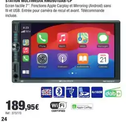 Autobacs CALIBER STATION MULTIMEDIA RMD901DAB-CP offre