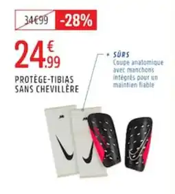 Intersport Protège-tibias sans chevillère offre
