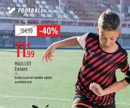 Intersport Football maillot enfant offre