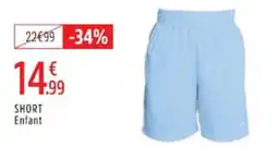 Intersport SHORT Enfant offre