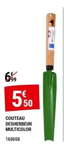 Gamm vert COUTEAU DESHERBEUR MULTICOLOR offre
