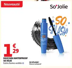 Auchan SO JOLIE Mascara waterproof offre