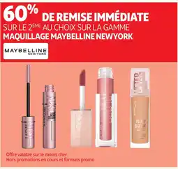 Auchan MAYBELLINE NEW YORK Sur la gamme maquillage offre