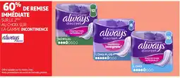 Auchan ALWAYS DISCREET Sur la gamme incontinence offre