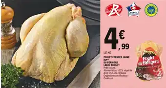 E.Leclerc Poulet Fermier Jaune IGP du Périgord Label Rouge offre