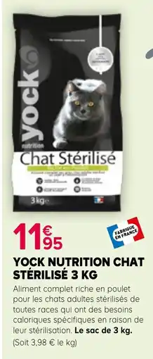 Kiriel YOCK NUTRITION CHAT STÉRILISÉ offre