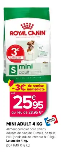 Kiriel ROYAL CANIN mini adult offre